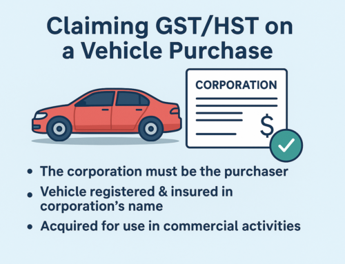 Claiming GST/HST on a Company Vehicle